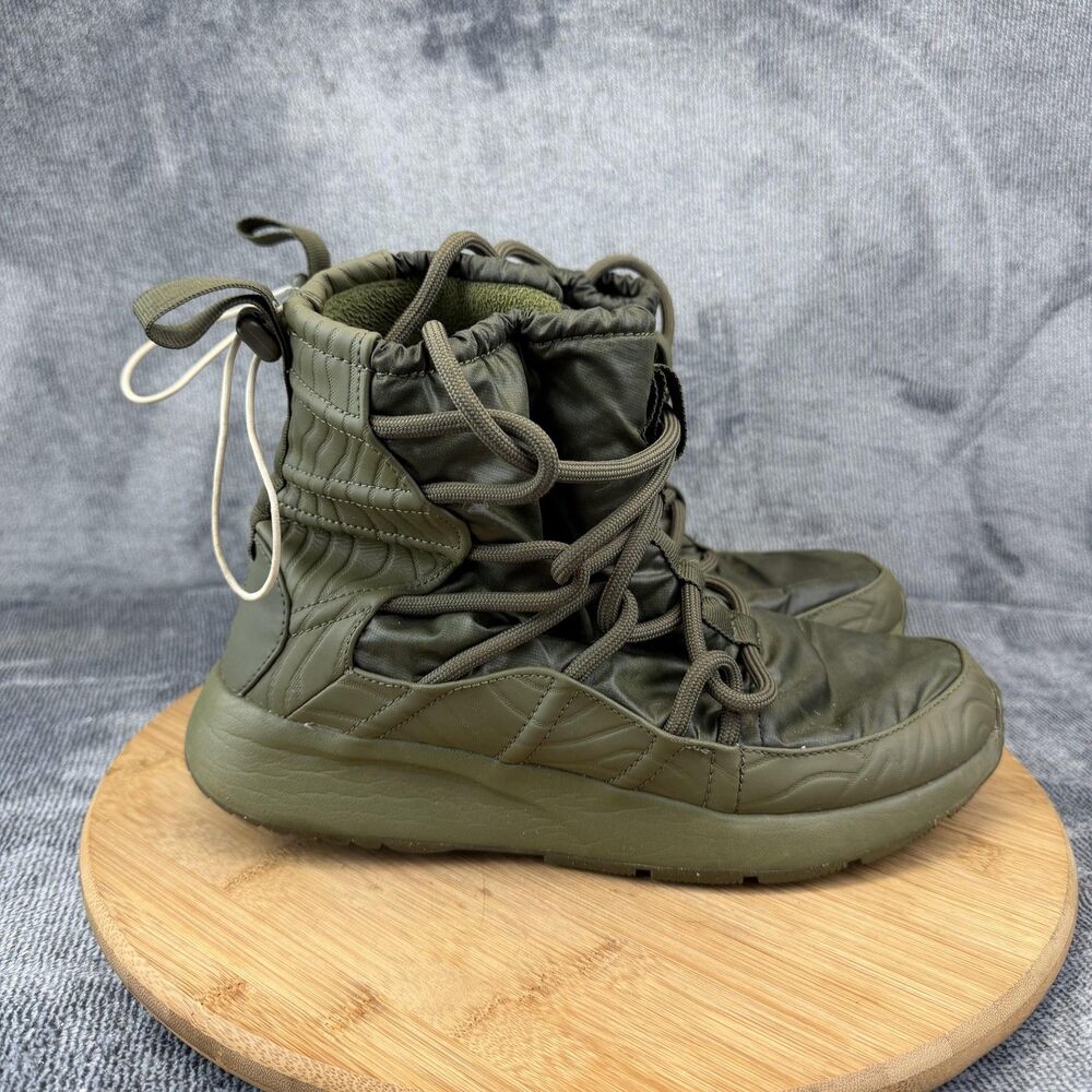 Nike Shoes Womens Size 8.5 Green Quilted High Top Winter Sneakers A00355-300